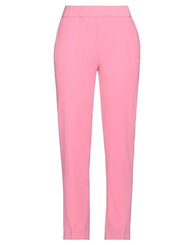 D.EXTERIOR Casual trouser Pink 90% Polyester, 10% Elastane