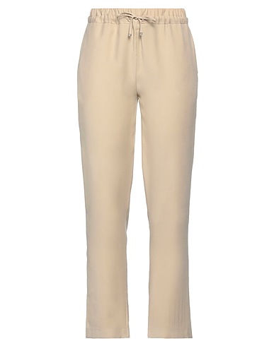 D.EXTERIOR Casual trouser Beige 89% Viscose, 11% Polyester
