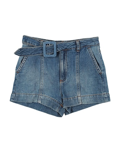 LIU •JO Denim shorts Blue 62% Cotton, 19% Lyocell, 19% Linen