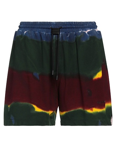 BUSCEMI Shorts & Bermuda Dark green 100% Cotton, Brass, Polyester