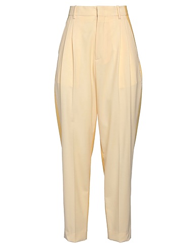 ERIKA CAVALLINI Casual trouser Pastel yellow 53% Polyester, 43% Wool, 4% Elastane