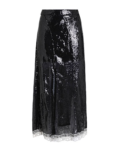 KOCHÉ Maxi Skirts Black 95% Polyester, 5% Elastane, Polyamide, Viscose