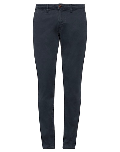 GAUDÌ Casual pants Midnight blue 98% Cotton, 2% Elastane