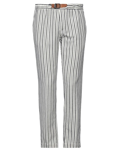 MANUEL RITZ Casual pants Midnight blue 50% Linen, 25% Cotton, 25% Polyester