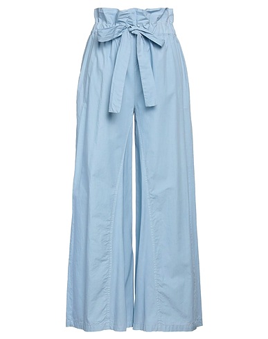 ERIKA CAVALLINI Pantalone Celeste 100% Cotone