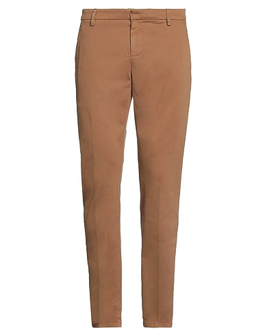 DONDUP Casual pants Brown 98% Cotton, 2% Elastane