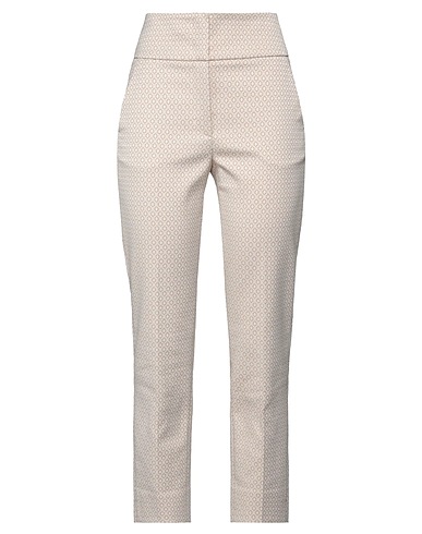 PESERICO Casual pants Ivory 52% Cotton, 44% Polyester, 4% Elastane