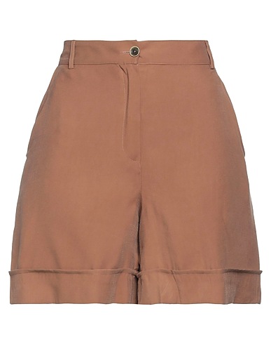 D.EXTERIOR Shorts & Bermuda Camel 89% Viscose, 11% Polyester