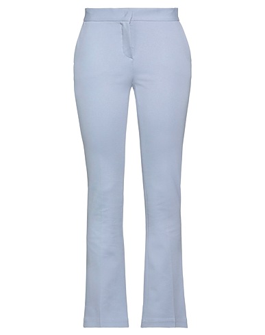 SEMICOUTURE Casual trouser Pastel blue 68% Viscose, 27% Polyamide, 5% Elastane