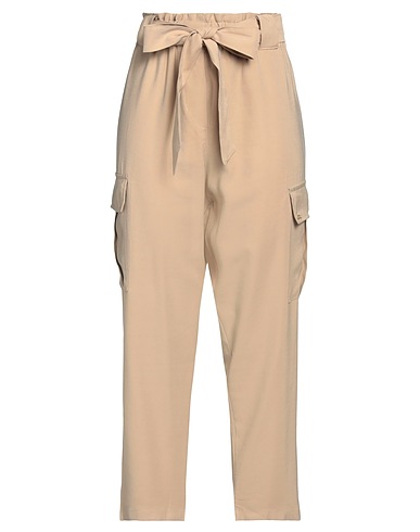 YES ZEE by ESSENZA Pantalone Cammello 93% Viscosa, 7% Poliestere