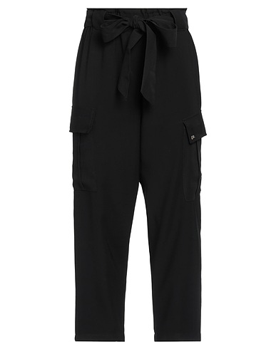 YES ZEE by ESSENZA Casual pants Black 93% Viscose, 7% Polyester