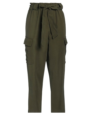 YES ZEE by ESSENZA Casual trouser Military green 93% Viscose, 7% Polyester