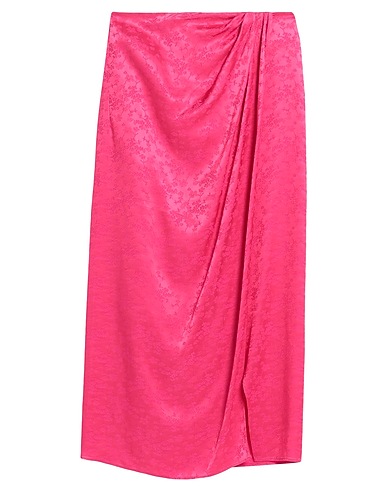 THE ANDAMANE Midi skirt Fuchsia 60% Acetate, 40% Viscose