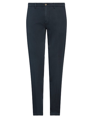 MANUEL RITZ Casual trouser Midnight blue 84% Cotton, 14% Polyester, 2% Elastane