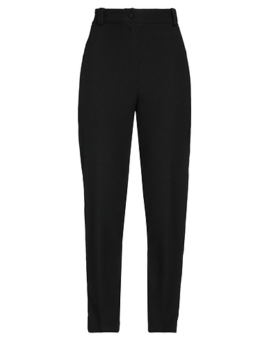 HEBE STUDIO Casual trouser Black 100% Polyester