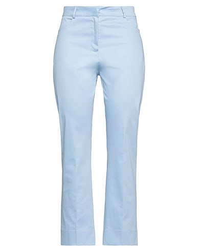 D.EXTERIOR Casual trouser Sky blue 96% Cotton, 4% Elastane