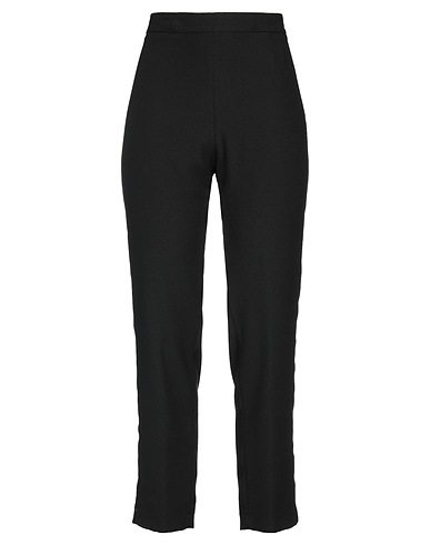 HEBE STUDIO Casual trouser Black 100% Polyester