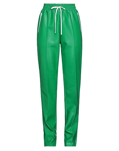 PHILOSOPHY di LORENZO SERAFINI Casual trouser Green 100% Polyester, Polyurethane resin