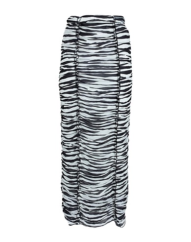 TOPSHOP Langer Rock Weiß 100% Polyester