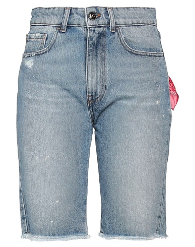 SEMICOUTURE Denim shorts Blue 100% Cotton