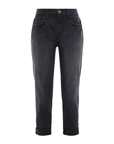 CURRENT/ELLIOTT Denim trousers Black 98% Cotton, 2% Elastane