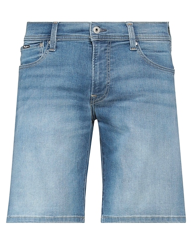 PEPE JEANS Denim shorts Blue 77% Cotton, 21% Polyester, 2% Elastane