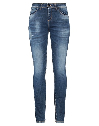 FLY GIRL Denim trousers Blue 98% Cotton, 2% Elastane
