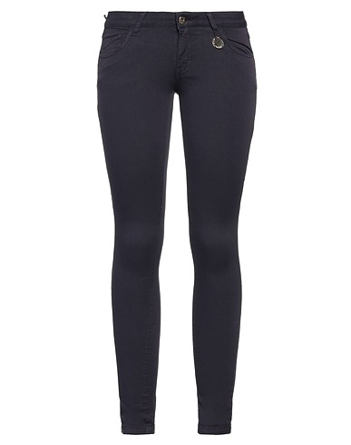 ATOS LOMBARDINI Denim trousers Dark purple 97% Cotton, 3% Elastane