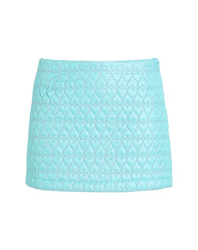 MARCO RAMBALDI Mini skirt Turquoise 74% Polyester, 26% Polyamide
