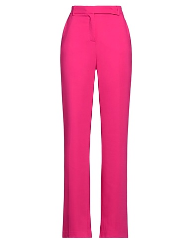 HEBE STUDIO Casual trouser Fuchsia 96% Viscose, 4% Elastane