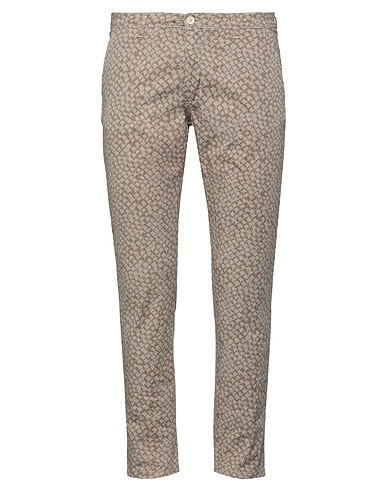 FRANKIE MORELLO Casual trouser Sand 99% Cotton, 1% Lycra®