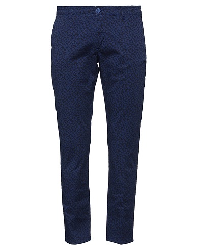 FRANKIE MORELLO Casual trouser Midnight blue 99% Cotton, 1% Lycra®