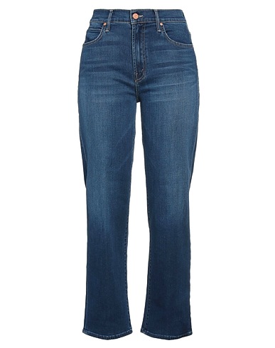 MOTHER Denim trousers Blue 94% Cotton, 5% Polyester, 1% Elastane