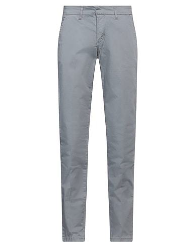 FRANKIE MORELLO Casual trouser Grey 99% Cotton, 1% Lycra®