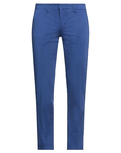 FRANKIE MORELLO Casual trouser Blue 99% Cotton, 1% Lycra®