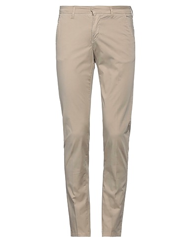 FRANKIE MORELLO Casual trouser Beige 99% Cotton, 1% Lycra®