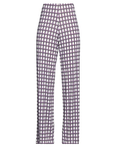 LE TRICOT PERUGIA Casual trouser Purple 90% Viscose, 10% Elastane