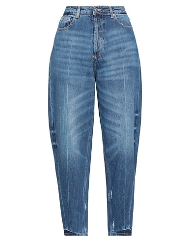 VICOLO Denim pants Blue 100% Cotton