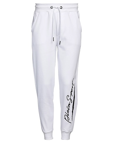 PLEIN SPORT Casual pants White 52% Cotton, 48% Polyester