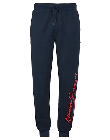 PLEIN SPORT Casual trouser Midnight blue 52% Cotton, 48% Polyester