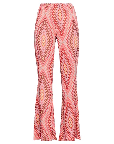 FUTUR3 Pantalone Rosso 67% Viscosa, 28% PAc -  Poliacetilene, 3% Lurex®, 2% Elastan