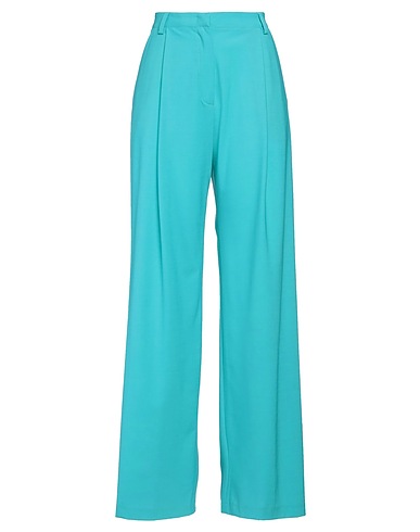 NIŪ Casual trouser Turquoise 53% Polyester, 43% Virgin Wool, 4% Elastane