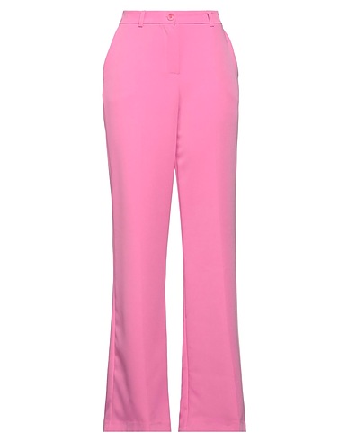 FUTUR3 Casual trouser Pink 89% Polyester, 11% Elastane