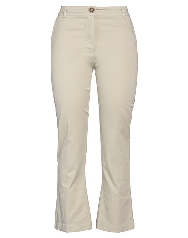 MANILA GRACE Casual παντελόνι Ανοιχτό γκρι 97% Βαμβάκι, 3% Ελαστάνη