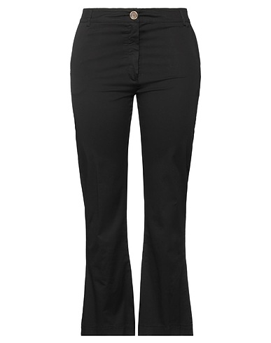 MANILA GRACE Pantalone Nero 97% Cotone, 3% Elastan