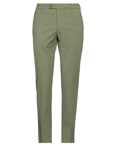 CRUNA Chinos Verde militare 98% Cotone, 2% Elastan