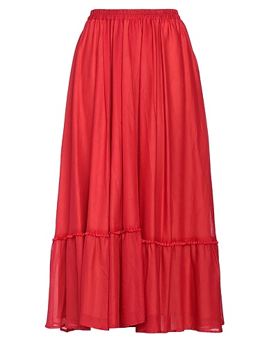 NIŪ Long skirt Red 100% Cotton