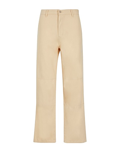 8 by YOOX Chinos ORGANIC COTTON WIDE LEG PANTS Avorio 100% Cotone organico