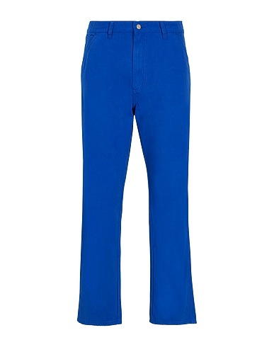 8 by YOOX Cargo COTTON LOOSE-FIT WORK TROUSERS Blue 100% Organic cotton