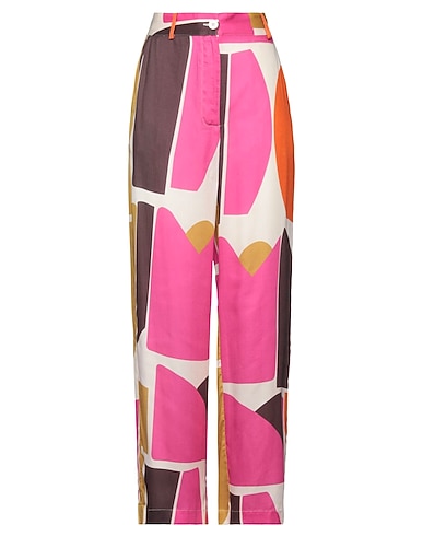LA FÉE MARABOUTÉE Casual trouser Fuchsia 100% Viscose